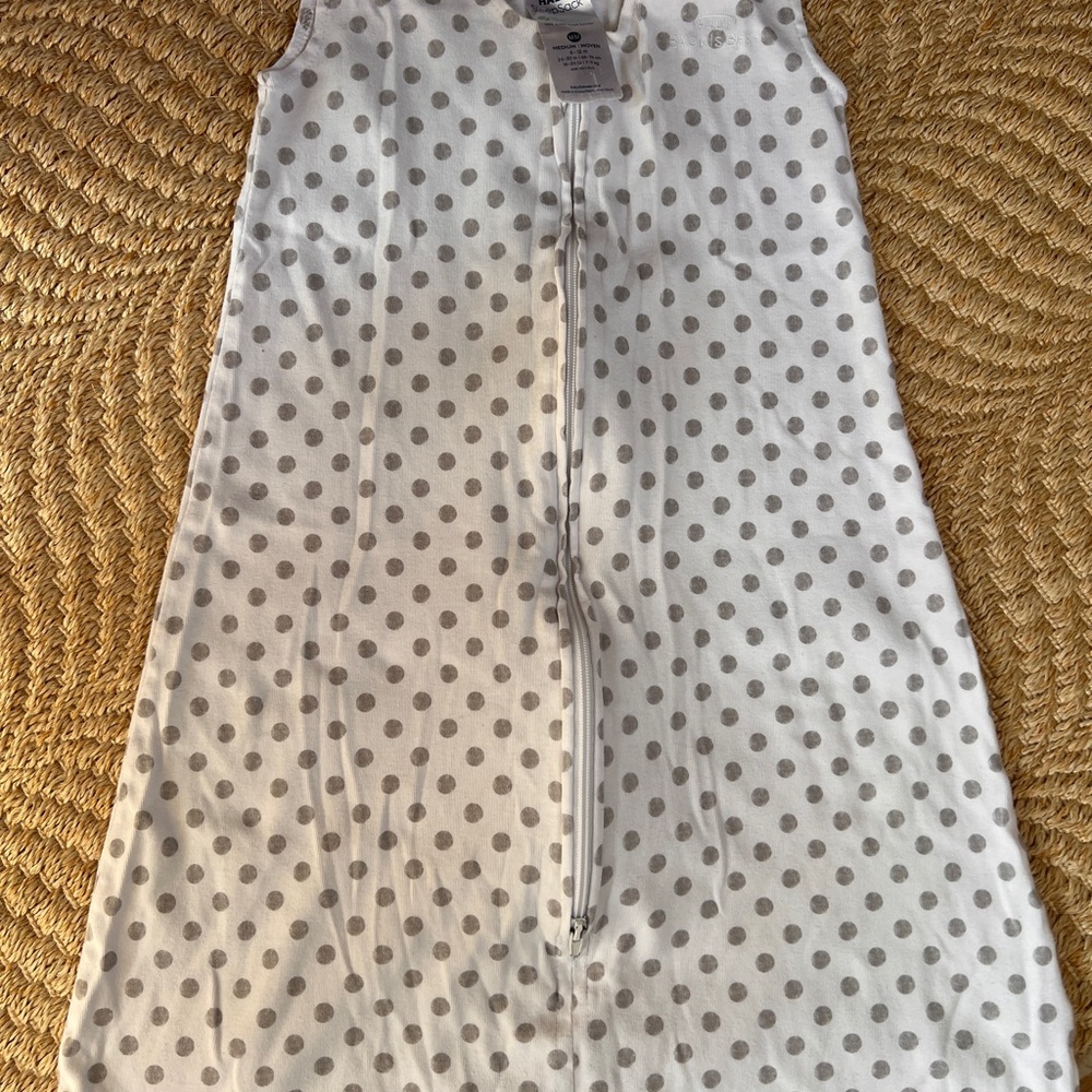 Halo Cotton Sleeveless Zip Front Sleep Sack Sz M (6-12M)